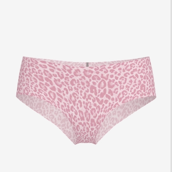 Victoria’s Secret No-Show Strappy Cheeky Panty Pink Leopard Size L (New) - Picture 3 of 5